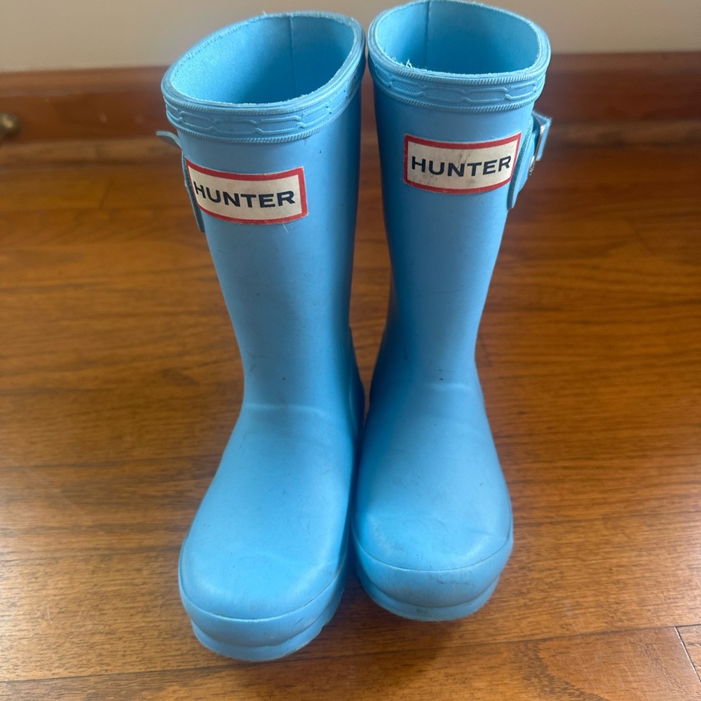 Hunter Light Blue Waterproof Boots